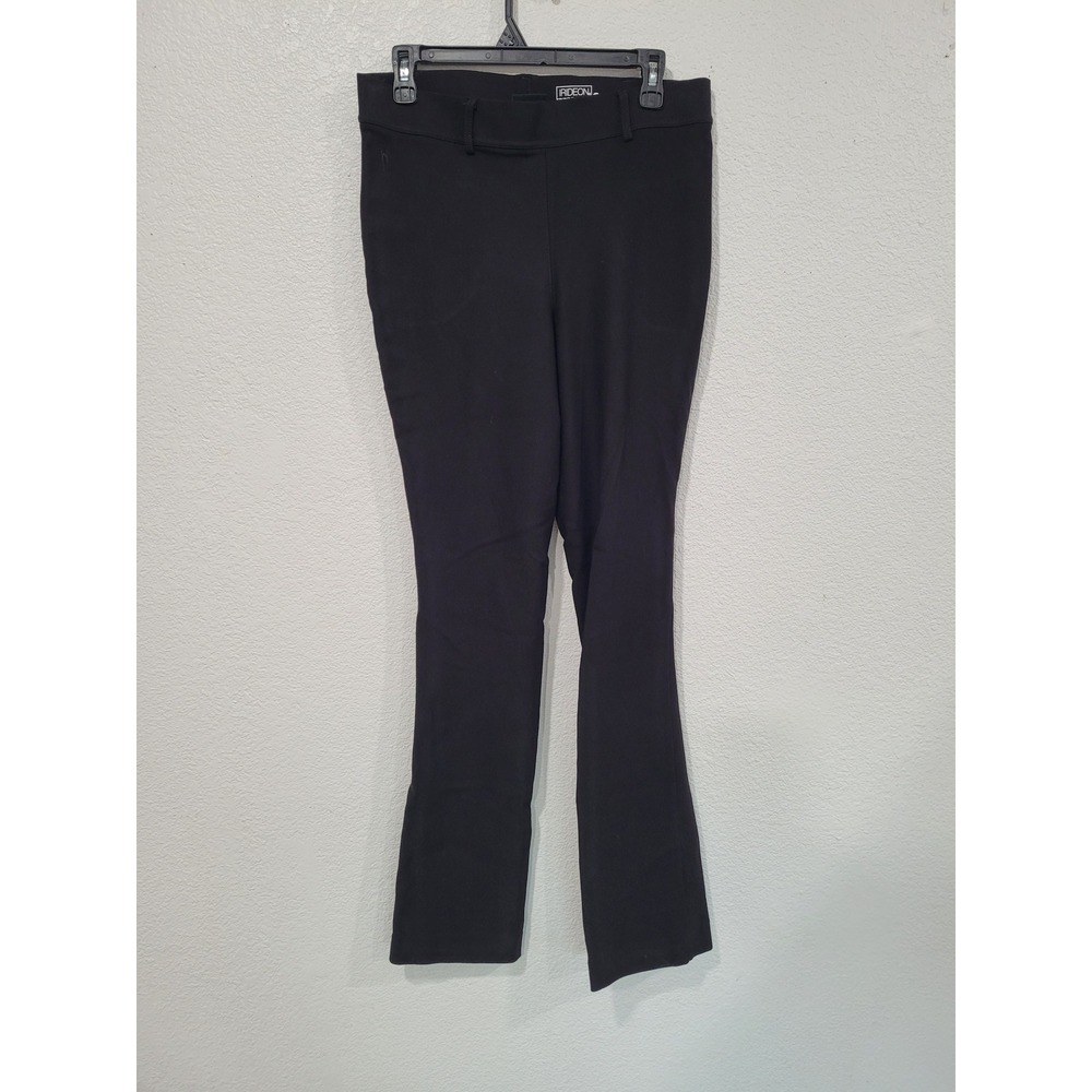 Irideon Black Equestrian Riding Pants Bootcut Stretch Breeches Womens Size L #3